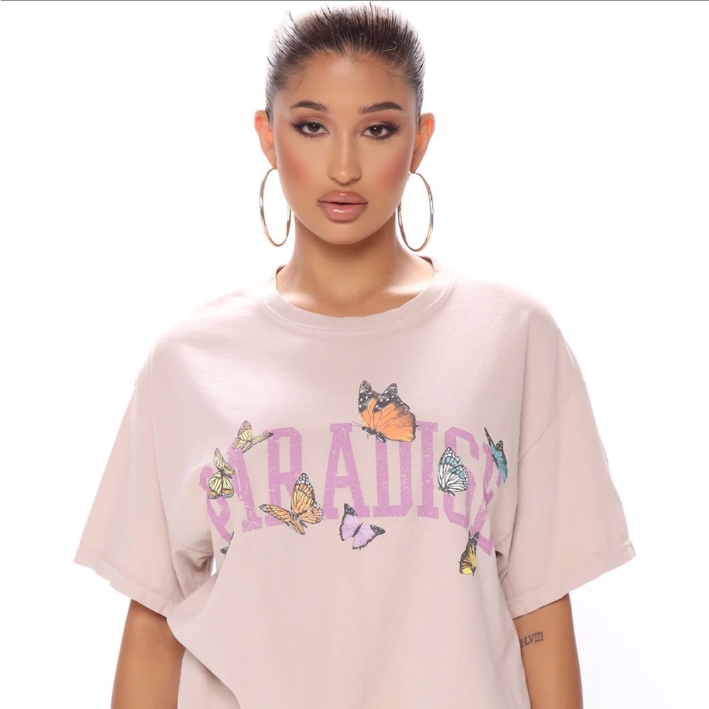 Floating In Paradise Top - Beige